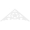 Ekena Millwork Pitch Austin Architectural Grade PVC Gable Pediment, 60"W x 25"H x 1"P (10/12) GPP060X025X100AUS - alternate 2